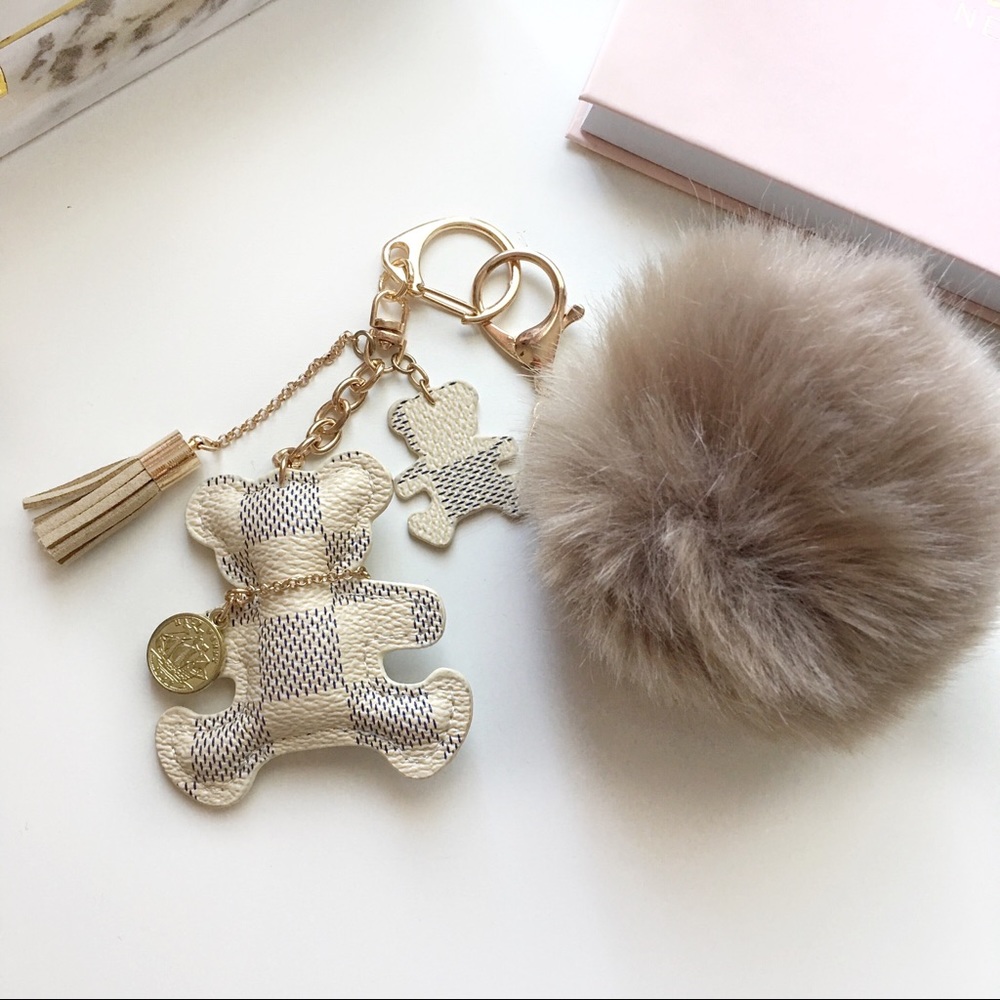 Azur bear bag charm